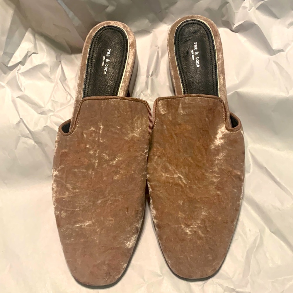 Rag and bone slides size 41. Mauve lavender color NWOT